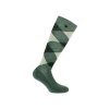 Podkolenky EQUITHEME Argyle green sage/anthracite (35-38)