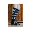 Podkolenky EQUITHEME Argyle navy blue/sky blue (35-38)