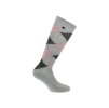 Podkolenky EQUITHEME Argyle light grey/old pink (39-41)