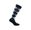 Podkolenky EQUITHEME Argyle navy blue/sky blue (39-41)