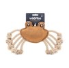Hračka WOOFFEE pravá kůže - Krab s provazy 25cm