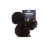 Hračka WOOFFEE pravá kůže - Černá veverka 18cm