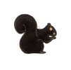 Hračka WOOFFEE pravá kůže - Černá veverka 18cm