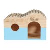 Dřevěný domek pro hlodavce ZOLUX Home Color Plus vlna modrý (L) 30x18x20cm