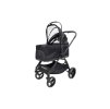 Kočárek pro psy a kočky WONDERFOLD P3 Jet Black 2v1 (do max 22,7kg)