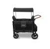 Kočárek/vozík WONDERFOLD W4 Luxe Volcano Black pro 4 děti