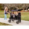 Kočárek/vozík WONDERFOLD W4 Luxe Volcano Black pro 4 děti