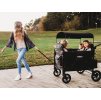 Kočárek/vozík WONDERFOLD W4 Luxe Volcano Black pro 4 děti