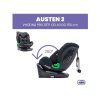 Autosedačka pro děti ASALVO Austen 3 i-Size 360° (dítě 40-150cm) grey