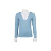 Dámské závodní tričko HKM Virginia s dlouhým rukávem ice blue (XXL)