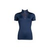 Dámské funkční tričko HKM Rosegold Glamour Style deep blue (L)