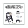 Dětská židle HAUCK Alpha+ Set novorozenecký polohovací (dítě 0měs+) dark grey