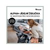 Dětská židle HAUCK Alpha+ Set novorozenecký polohovací (dítě 0měs+) dark grey