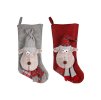 Vánoční hračka FLAMINGO plyš - Renda sob ponožka 25x9x45cm (MIX BAREV)
