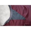 Lehká výběhová deka HKM Yukon 600D High Neck s fleecem dark red/grey 155cm