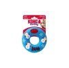 Vánoční hračka KONG AirDog donut modrý (M) 12,7cm