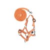 Ohlávka s vodítkem HKM Basic pro Hobby Horse orange