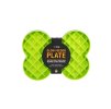 LICKIMAT SloDog lízací a zpomalovací miska kost zelená 26x35cm (500ml)