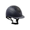 Bezpečnostní helma EQUESTRO Apocalypse s kamínky navy/navy (M)