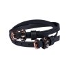 Ostruhové řemínky HKM Rosegold Glamour black