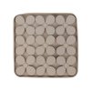 Lízací podložka FLAMINGO Klaver čtvercová silikonová béžová 20x1,5cm
