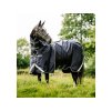 Lehká výběhová deka HORSEWARE Rambo Optimo Plus s krkem 0g navy/thunderstorm grey & silver 165cm