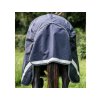 Lehká výběhová deka HORSEWARE Rambo Optimo 0g navy/thunderstorm grey & silver 140cm