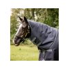 Lehká výběhová deka HORSEWARE Rambo Optimo Plus Bundle 2v1 s krkem 0g + 200g navy/thunderstorm grey & silver 165cm