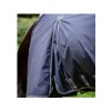 Lehká výběhová deka HORSEWARE Rambo Optimo Plus s krkem 0g navy/thunderstorm grey & silver 160cm
