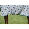 Deka proti hmyzu HORSEWARE Amigo Bug Plus s krkem dragonfly print/silver, blue & sage 140cm