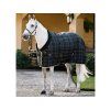 Stájová deka HORSEWARE Rhino 100g black/grey/white check & grey 155cm