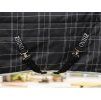 Stájová deka HORSEWARE Rhino Vari Layer 350g black/grey/white check & grey 145cm
