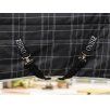 Stájová deka HORSEWARE Rhino Vari Layer 350g black/grey/white check & grey 140cm