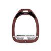 Třmeny FLEX-ON Green Composite Flat Ultra Grip burgundy/grey/grey