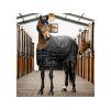 Stájová deka HORSEWAR Easy-Layer 100g black/black & silver 160cm