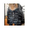 Stájová deka HORSEWARE Easy-Layer Plus s krkem 200g black/black & silver 165cm