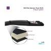 Drezurní podbřišník KM ELITE Memory Foam CoolMax black 75cm