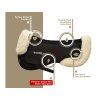 Tlumící dečka pod sedlo THINLINE Trifecta pro posedlí 17,5"-18"+ black