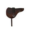 Jezdecký pad THINLINE Comfort včetně podbřišníku dark brown