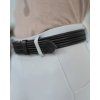 Pásek FAGER Leather Elastic black 85cm