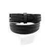 Pásek FAGER Leather Elastic black 85cm