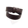 Pásek FAGER Leather Elastic brown 85cm