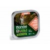 Paštika MONGE Cat BWild Grain Free Adult losos se zeleninou 100g