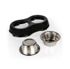 Nerezová dvojmiska TOMMI Twinnie černá 2x11cm (2x200ml)