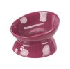 Keramická miska TRIXIE ergonomická vyvýšená vínová 13cm (150ml)