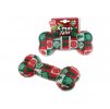 Vánoční hračka GIGWI guma TPR - kost 16x7cm
