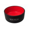 Keramická miska DOG FANTASY Water černo-červená 16x6,5cm (850ml)
