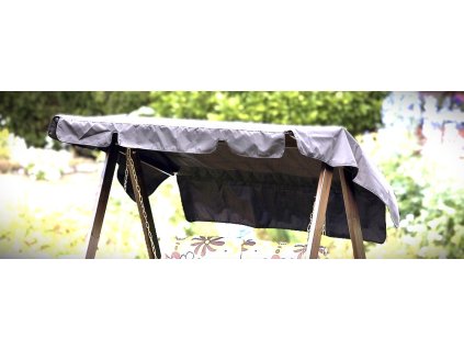 9909 80048 hollywoodschaukel dach Harbo Lilly 2 sitzer hellgrau