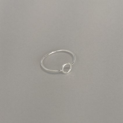 1) S circle ring