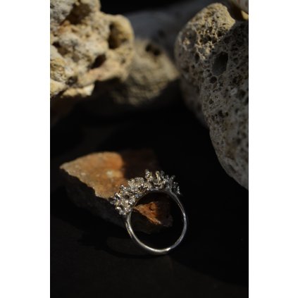 LÍBAL Prsten Coral stříbro